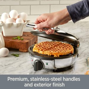 Thin Waffle Maker All-Clad Stainless Steel Classic Round Waffle Maker