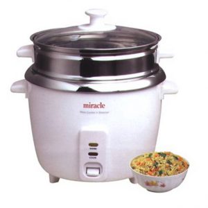 Stainless Steel Rice Cooker Miracle Exclusives Model ME81