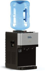Brio Limited Edition Top Loading Countertop Water Cooler Dispenser with Hot Cold and Room Temperature Water. UL/Energy Star Approved