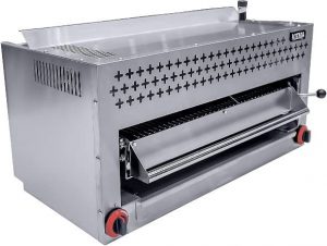Commercial Salamander Broiler, 36'' Natural Gas Cheese Melter Salamander Broiler with Gill and 2 Burners for Restaurant, Kitchen, Barbecue, 43,000 BTU/h