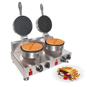 Belgian Waffle Maker | Cone Maker and Waffle Iron | Round-Shape Thin Waffles